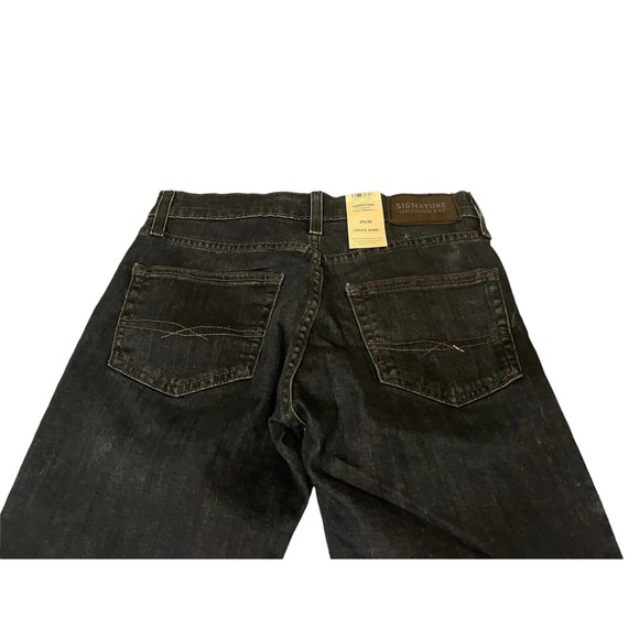 Signature Levi's Stacked Skinny Jeans Mens 29x30 Stretch Mid Rise Blue Dark Wash - Picture 3 of 11